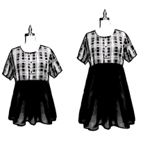Load image into Gallery viewer, Baby Doll Dress, Crop Top, Tunic, and Shirt Extender Upcycled Sewing Project