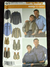 Load image into Gallery viewer, Simplicity 4975 (2004) Men's &amp; Boys' Western Sewing Pattern and Notions Bundle
